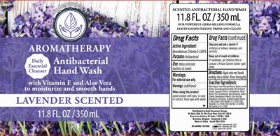 Label Image (Aromatherapy Hand Wash Lavender Bzk 15 350 mL)